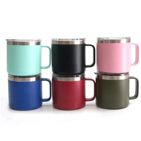 Oz Stainless Steel Mugs Vacuum Insulated Coffee Mug With Lid Oz