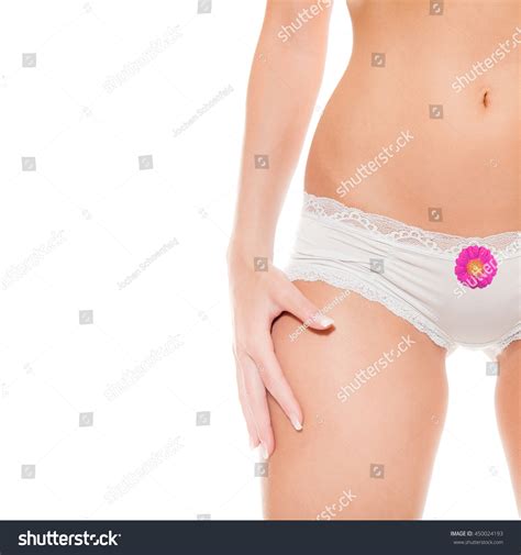 Closeup Beautiful Nude Woman White Panties库存照片 Shutterstock