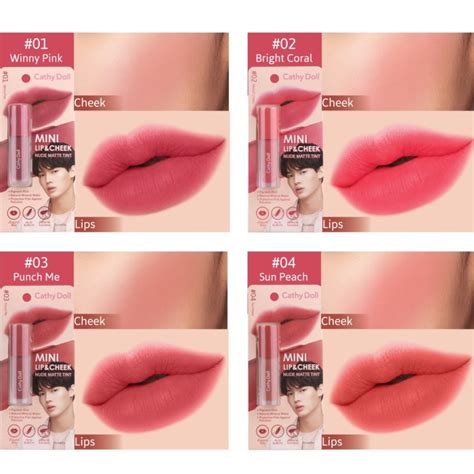 Jual Cathy Doll Mini Lip And Cheek Nude Matte Tint Win Metawin Tine 2gether Di Seller Zenin