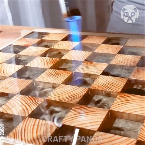 20M Views 211K Reactions Making A LED Floating Chess Out Of Wood