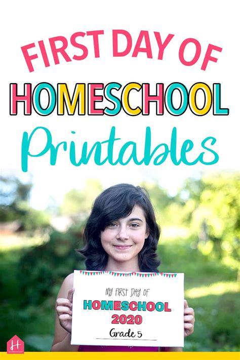 First Day Of Homeschool Free Printable