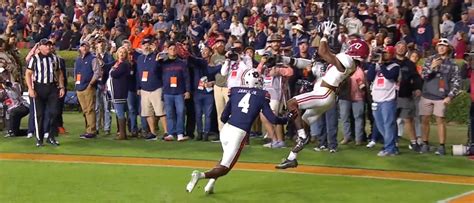 Alabama Won The Iron Bowl With A 31 Yard Fourth And Goal Touchdown In