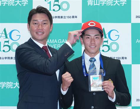 【ドラフト】広島新井監督が12球団最速指名あいさつ ドラフト中に1位常広羽也斗へ思い伝える プロ野球写真ニュース 日刊スポーツ