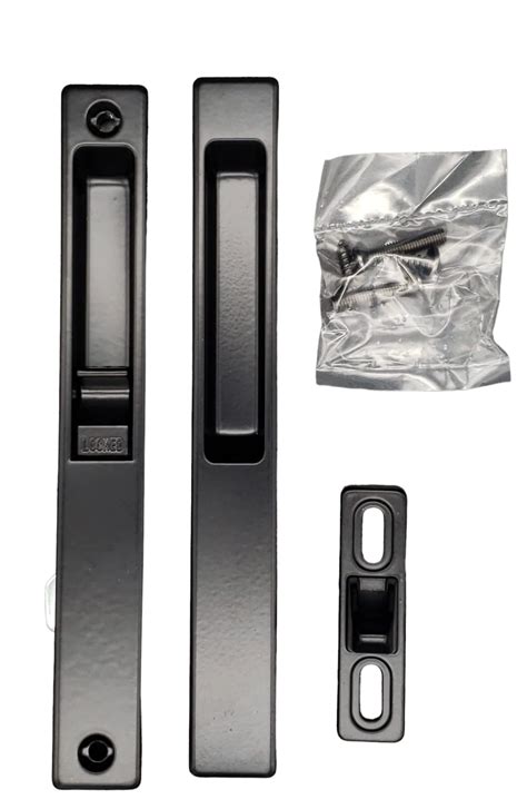 Flush Mount Handle Set With Nite Lock For Sliding Glass Doors Lock Replacement For Sliding