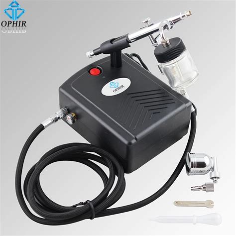 OPHIR 0.3 mm Airbrush Set Airbrush Spray Paint Air Compressor Kit for ...