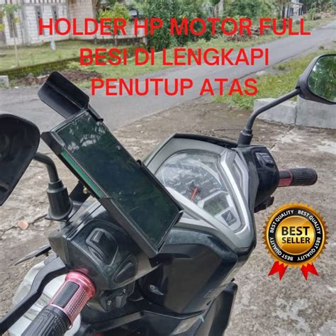 Jual Holder Hp Motor Besi Spion Stang Universal Gojek Maxim Grab Gps Di