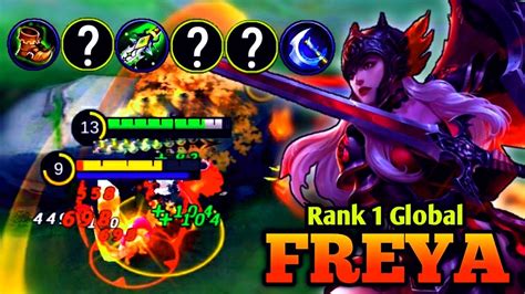 Freya MVP Mega Kill Build Top 1 Global Freya MLBB YouTube