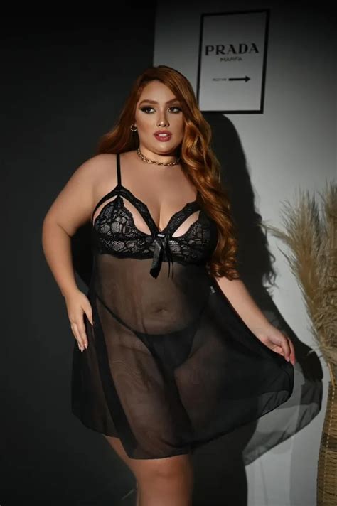 Beth Lingerie Sex Shop Camisola Julia Strass Plus Size