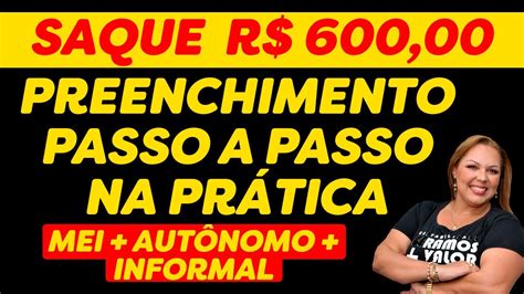 AUXÍLIO EMERGENCIAL R 600 00 PREENCHIMENTO PASSO A PASSO SITE DA