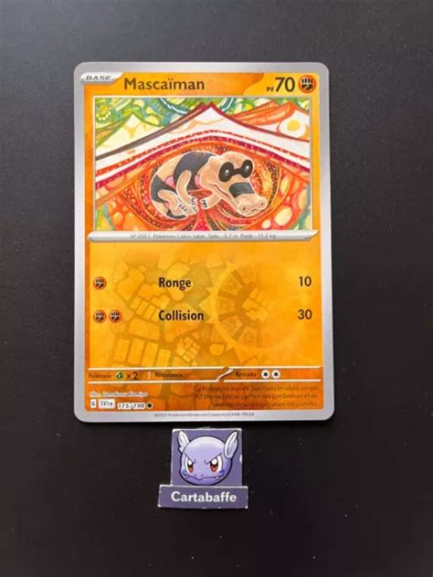 CARTE POKÉMON MASCAÏMAN 115 198 Reverse EV1 Ecarlate Violet NEUF EUR