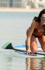 DANIELLE LLOYD In Bikini Paddle Boarding In Dubai 12 01 2019 HawtCelebs