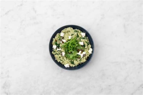 Risotto Al Pesto Ch Vre Frais Recette Hellofresh