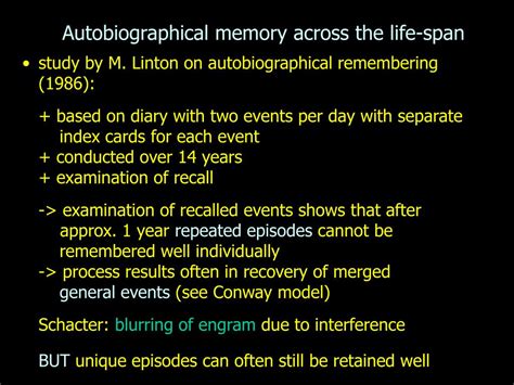 PPT Autobiographical Memory Across The Life Span PowerPoint