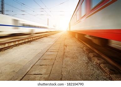 Fast Moving Train Stock Photo 182104790 | Shutterstock