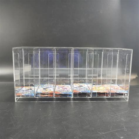 Slot Custom Clear Pokemon Packs Dispenser Display Case Acrylic