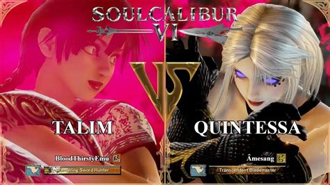 SoulCalibur VI BloodThirstyEmu Talim VS Amesang Quintessa Xbox