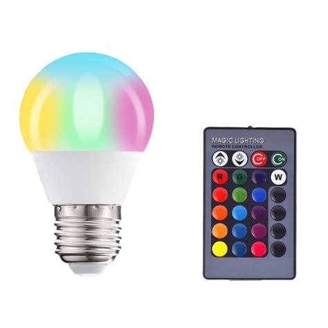 Zmieniająca Kolor Żarówka E27 Rgb Z Pilotem Wakacje 15w Rgbw Does Not