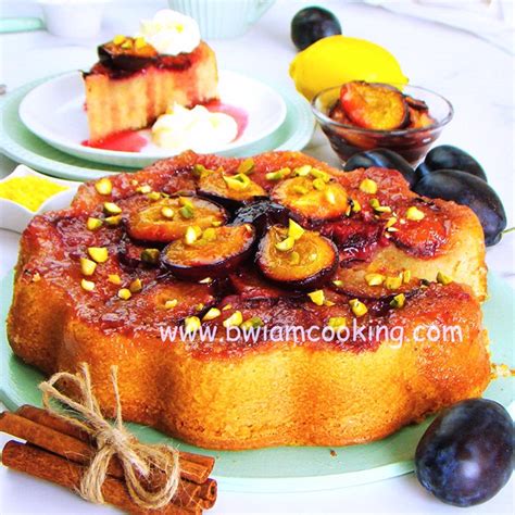 Easy Upside Down Plum Cake VIDEO RECIPE