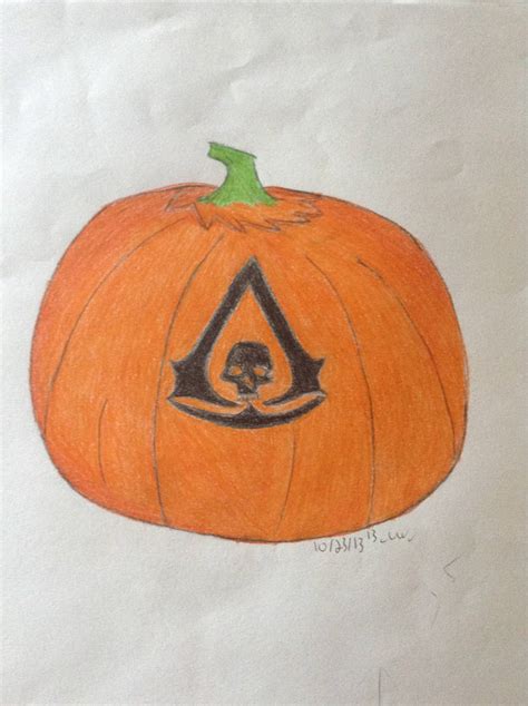 Assassins Creed 4 Pumpkin By Lavenderstar15 On Deviantart