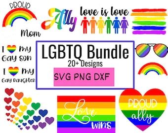 300 LGBTQ Svg Bundle LGBT Svg Pride Svg Gay Pride Png Lgbt Quotes Svg Rainbow Svg Gay Svg