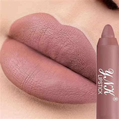 1 szt Seria Nude Aksamitna matowa szminka w kredce Wodoodporna długotrwała czerwona szminka