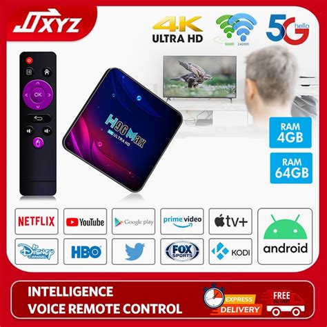 Original H Max V Smart Tv Box Android Dual Wifi Rk Bt