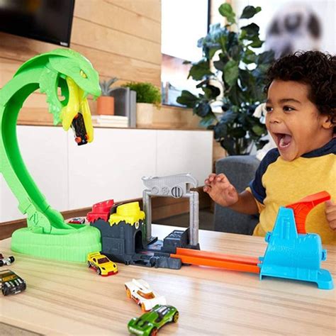 Pista Hot Wheels City Ataque De Cobra Serpente Tóxico Mattel GTG BRINQUEDOS