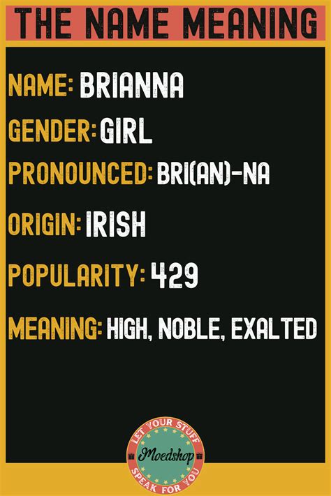 Brianna First Name Meaning In 2022 Names With Meaning Names Meant To Be