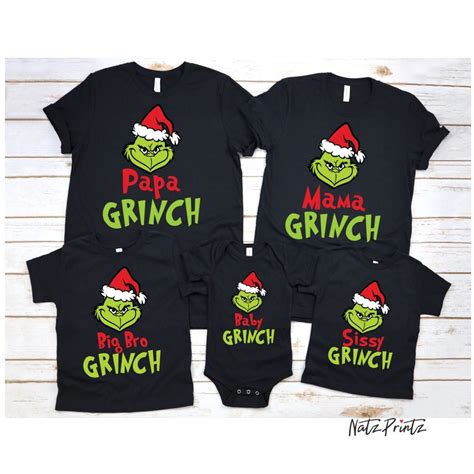 Matching Family Christmas Shirts Grinch Shirts Christmas | Etsy