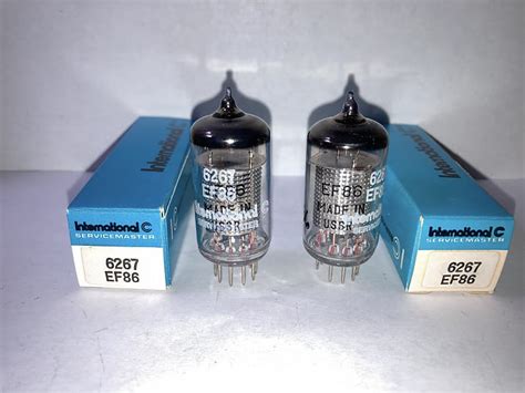 Reflektor Ef Tubes Matched Pair Tested Nos Nib Reverb