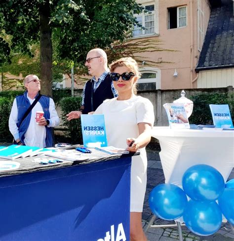 Infostand In R Sselsheim Am September Afd Kreisverband Gro Gerau