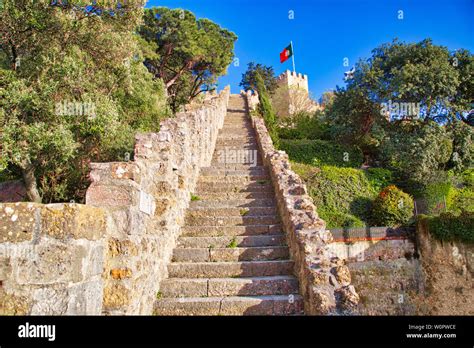 Lisbon, Scenic Saint George Castle Stock Photo - Alamy