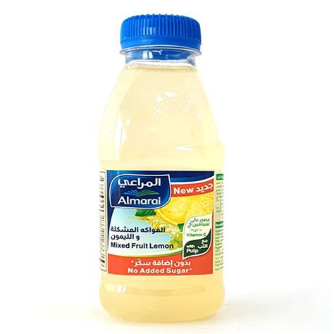 Buy Almarai No Suger Added Mixed Fruit Lemon Juice 200ml Online In