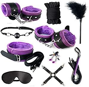 Amazon Restraints For Sex 10 Pcs BDSM Toys Leather Bondage Sets