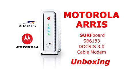 Arrismotorola Surfboard Sb6183 Docsis30 Cable Modem Unboxing And More