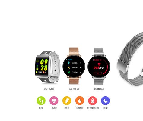 Da Fit Smart Fitness Wristband, Heart Rate, Blood Pressure Monitor, Watch