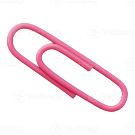 Pink Paperclip Png