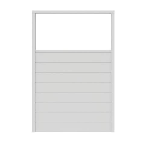 Freedom 6-ft H x 4-ft W White Vinyl Flat-top Fence Panel (Assembled) in ...