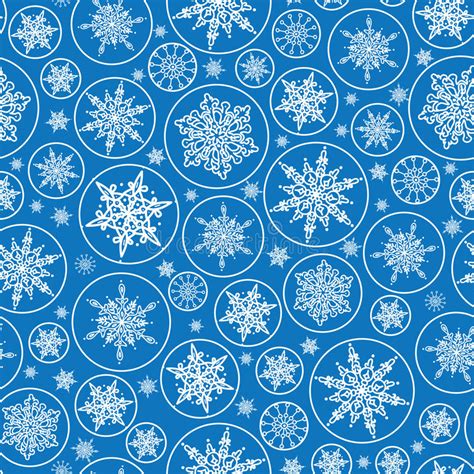 Papel Pintado De Los Copos De Nieve Ilustraci N Del Vector