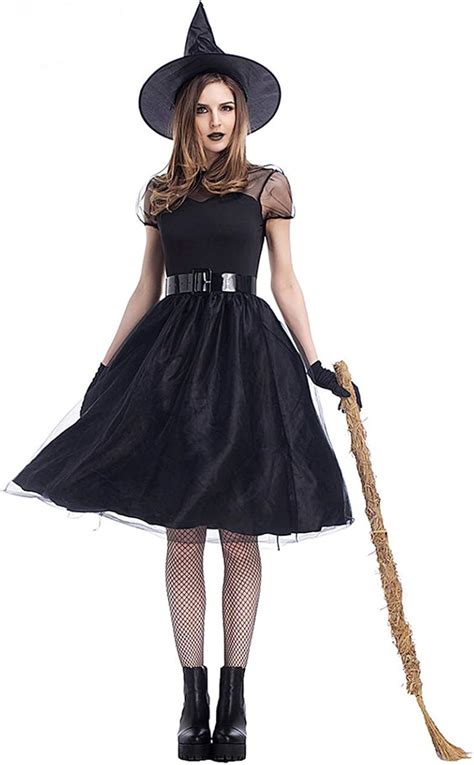 Damen Classic Bewitching Hexe Halloween Kost M Sexy Zauberer Wicked