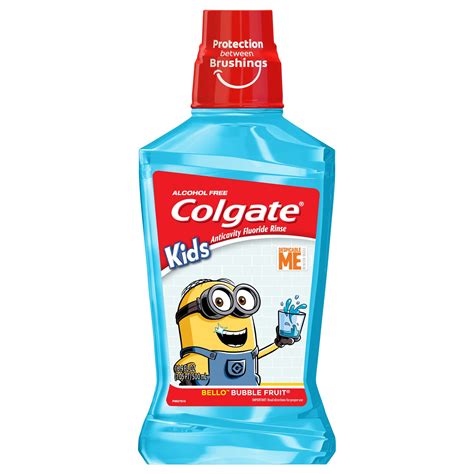 Colgate Kids Mouthwash, Minions, Bubble Fruit Flavor, Anticavity ...