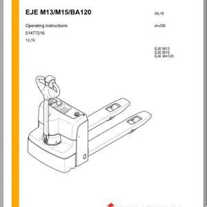 Jungheinrich Forklift EJE EJD C20 20 25 Operating Instructions