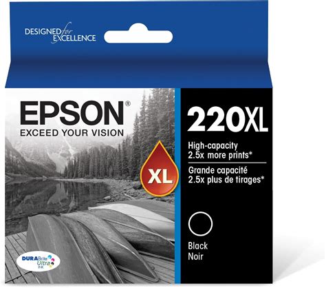 Amazon.com: Epson 222 Claria Ink High Capacity Black Cartridge ...