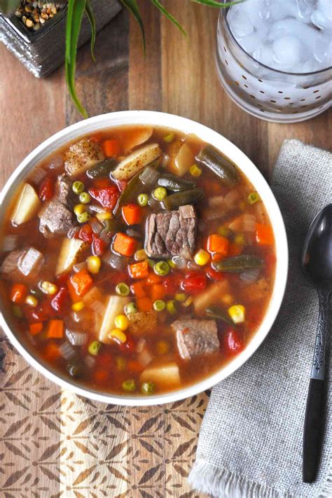 Best Old Fashioned Vegetable Beef Soup Recipe Bryont Blog