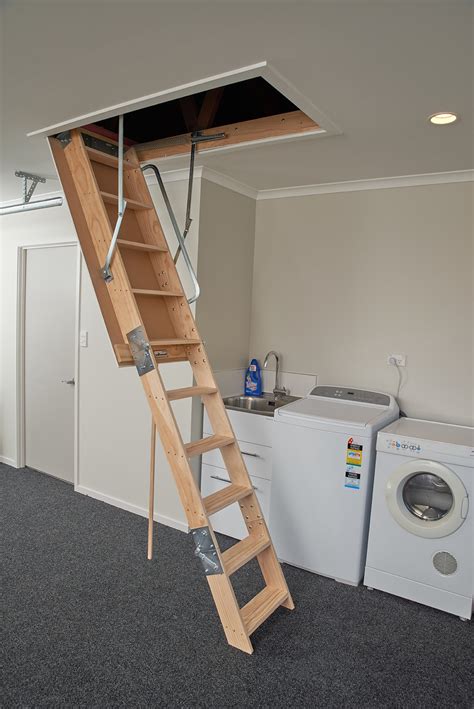 Garage Attic Stair Installation | Dandk Organizer