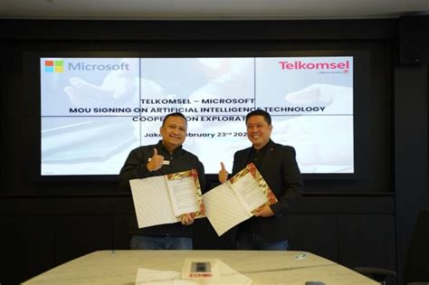 Manfaatkan Ai Telkomsel Lanjutkan Kerja Sama Dengan Microsoft