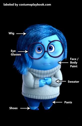 Dress up as Sadness | Costume Playbook - Cosplay & Halloween ideas