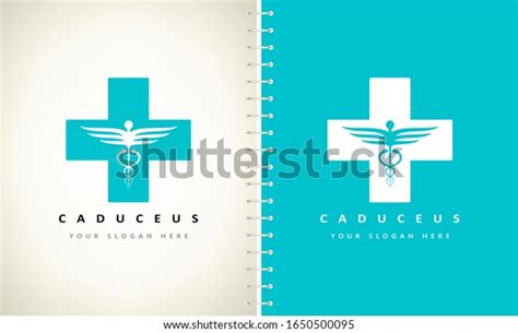 Caduceus Medical Logo Vector Design Stock Vector (Royalty Free ...