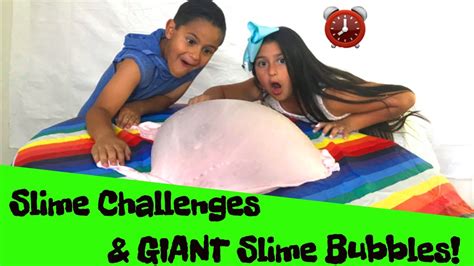 60 Seconds Slime Challenge Making Four Slimes Vlog 57 Youtube