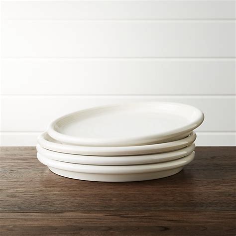 Set of 4 Farmhouse White Salad Plates | Crate and Barrel